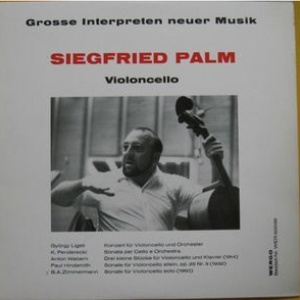 1991 Wergo WER 286 036 2 Siegfried Palm